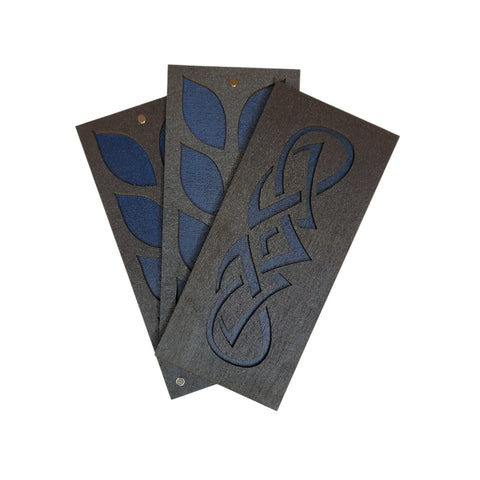 Dviguba medinė karoliukų dėžutė „Mėlynas raštas“ KF027/11 - 2 - kaSiulai.lt