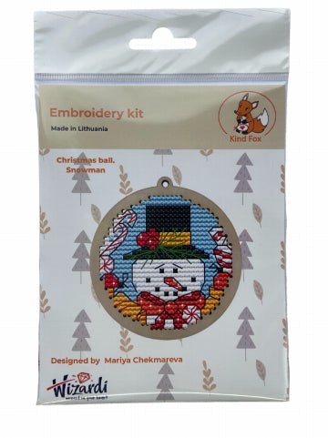 Eglutės pakabukas „Sniego senis“ KF022/8 - 1 - kaSiulai.lt