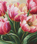 Elegantiškas Luca - S siuvinėjimo komplektas „Grakščios tulpės“ 35×20 cm - kaSiulai.lt