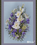 Elegantiškas siuvinėjimo komplektas „Balta kardelė“, 39×27 cm - kaSiulai.lt