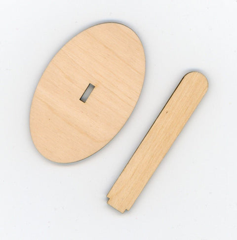 Fanerinis stovelis siuvinėjimui 8 × 5,8 cm — kompaktiškas medinis laikiklis - kaSiulai.lt