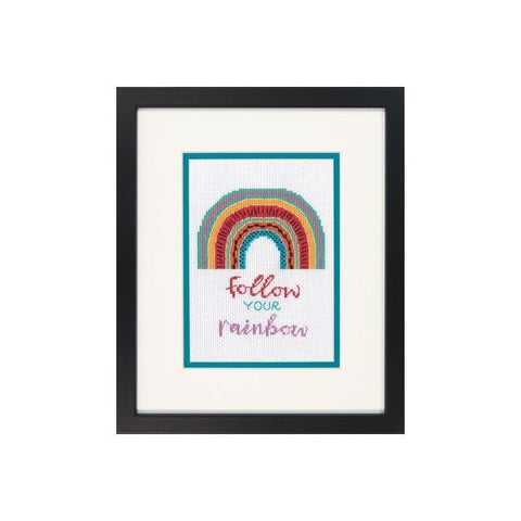 Follow Your Rainbow (13 x 18 cm) - DIMENSIONS siuvinėjimo kryželiu rinkinys - kaSiulai.lt