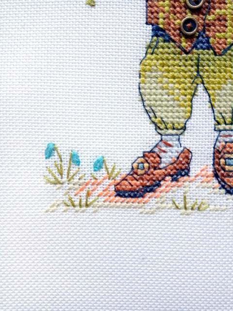 NeoCraft „Miško muzika“ skaičiuoto kryželiu siuvinėjimo rinkinys 12 × 15 cm