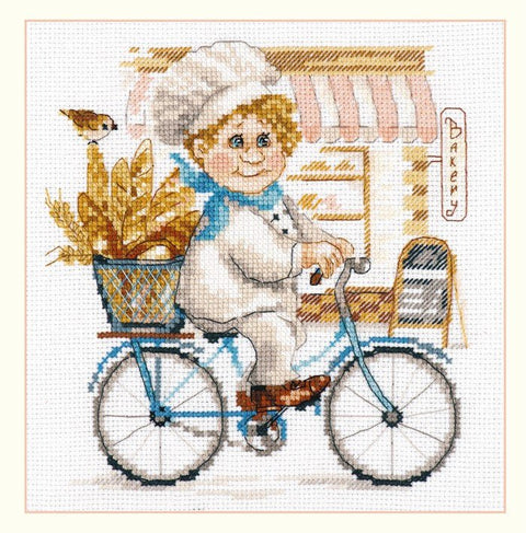 Gamma siuvinėjimo komplektas Aida 14 — 23 spalvos, 16×17 cm (pradedantiesiems) - kaSiulai.lt