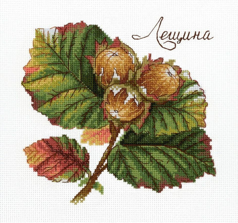 Gamtos dovana — Lazdynas: siuvinėjimo komplektas kryželiu 13×13 cm - kaSiulai.lt