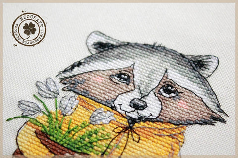 NeoCraft skaičiuojamas kryželių rinkinys „Sodininkas“, 12×15 cm