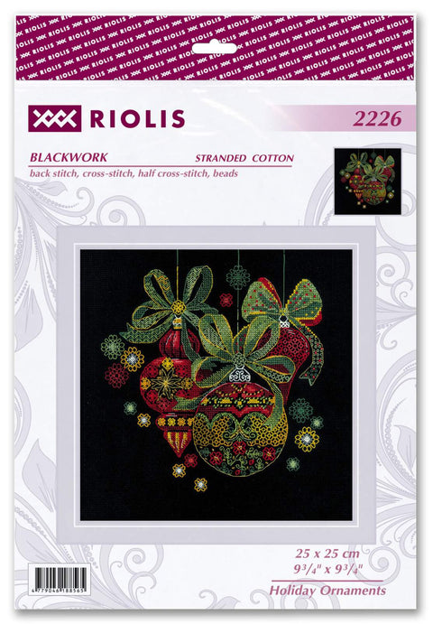 Kalėdinės dekoracijos — siuvinėjimo rinkinys RIOLIS Nr. 2226