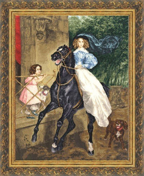 Horserider S/MK004 — Golden Fleece siuvinėjimo komplektas, 56×43,4 cm - kaSiulai.lt