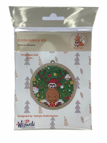 Kalėdinis burbulas ant eglutės „Elnias“ KF022/8 - 2 - kaSiulai.lt