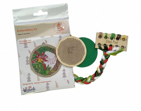 Kalėdinis eglutės burbulas „Žiemos vainikas“ KF022/8 - 5 - kaSiulai.lt