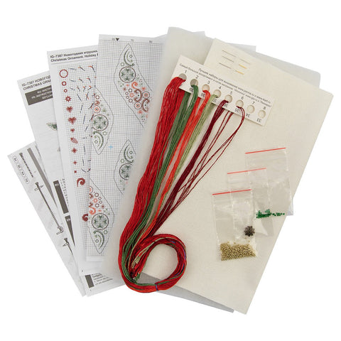 Kalėdinis siuvinėjimas kryželiu — eglutės žaisliukai ir raštai - kaSiulai.lt