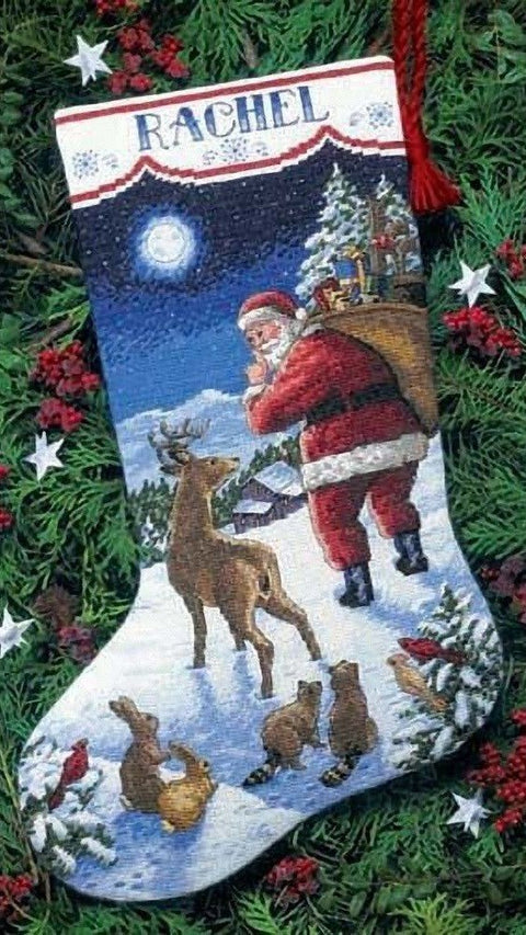 Kalėdų senelio atvykimas - DIMENSIONS siuvinėjimo kryželiu rinkinys - kaSiulai.lt