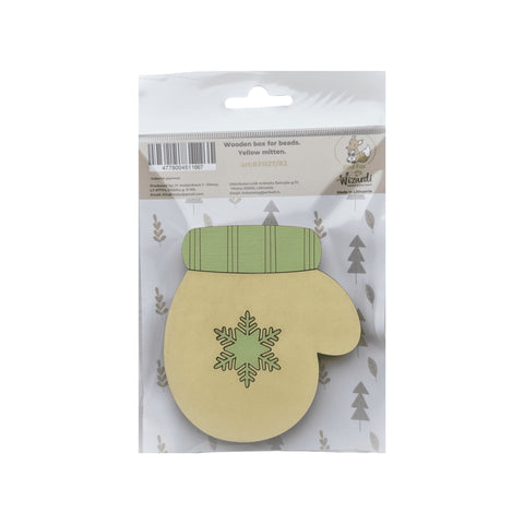 Karoliukams skirta organizavimo dėžutė „Geltona pirštinė“ KF027/82 - kaSiulai.lt