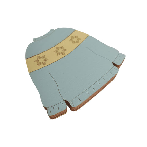 Karoliukų laikymo dėžutė „Mėlynas megztinis“ KF027/80 - kaSiulai.lt