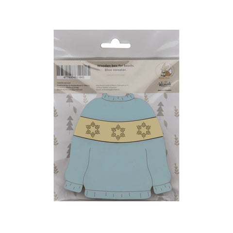 Karoliukų laikymo dėžutė „Mėlynas megztinis“ KF027/80 - kaSiulai.lt