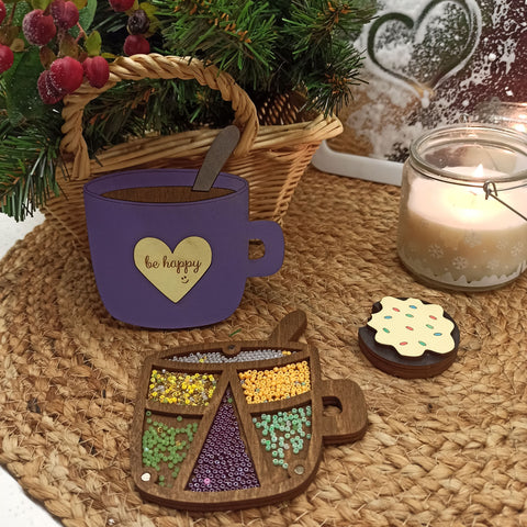 Karoliukų laikymo indelis „Purple Cup“ KF027/92 - kaSiulai.lt