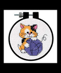 Katinėlis (7 cm) - DIMENSIONS siuvinėjimo kryželiu rinkinys - kaSiulai.lt