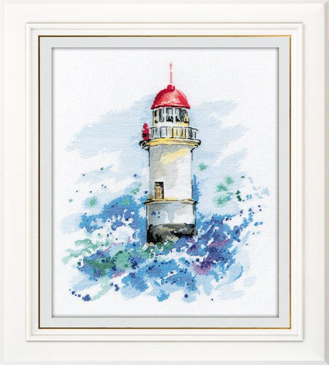 „Kelrodė žvaigždė“ — Aida 16 siuvinėjimo komplektas, 26 spalvos, 24×29 cm - kaSiulai.lt