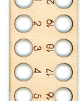 Kiškio formos siuvinėjimo siūlų laikiklis, fanera 4 mm, 6×28 cm - kaSiulai.lt