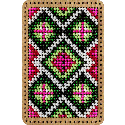 Karoliukų siuvinėjimo rinkinys adatinės dėžutei PRECIOSA, 6 spalvos, 6×9 cm