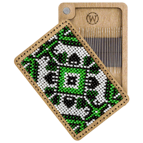 Wonderland Crafts PRECIOSA siuvinėjimo karoliukų rinkinys adatinės dėžutės dekoravimui, 6×9 cm, 4 spalvos