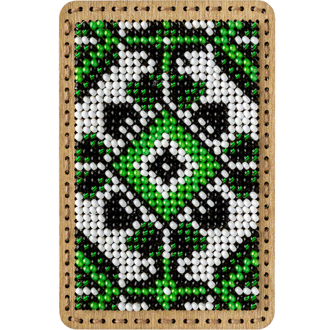 Wonderland Crafts PRECIOSA siuvinėjimo karoliukų rinkinys adatinės dėžutės dekoravimui, 6×9 cm, 4 spalvos