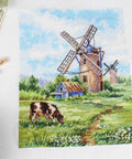 Komplektas kryželiu siuvinėjimui „Gimtoji žemė“, 20×16 cm, pradedantiesiems - kaSiulai.lt