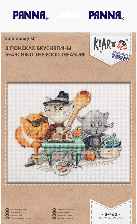 Komplektas kryželiu siuvinėjimui „Maisto lobio paieškos“ – ideali dovana - kaSiulai.lt