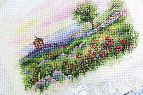 Komplektas siuvinėjimui kryželiu „Chersonesas“ – panorama, schema ir siūlai - kaSiulai.lt