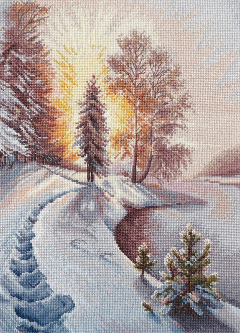 Komplektas siuvinėjimui kryželiu „Švytėjimas“, Aida 16 Zweigart, 23×33 cm - kaSiulai.lt