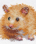 Komplektas siuvinėjimui kryželiu „Žiurkėnas“ — Aida 14 ct, 14 spalvų, 9×7 cm - kaSiulai.lt