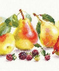 Kriaušių motyvo siuvinėjimas kryželiu, Aida 14, 36×27 cm, 33 spalvų - kaSiulai.lt