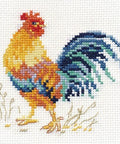 Kryželių rinkinys Gaidys — Aida 14, 13 spalvų, 9×10 cm - kaSiulai.lt