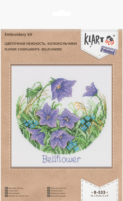 Kryželiu siuvinėjimo komplektas „Gėlių švelnumas: Katilėliai“ - kaSiulai.lt