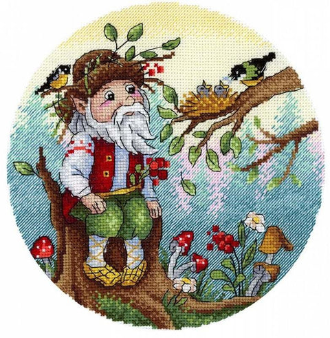 Kryželiu siuvinėjimo komplektas „Miško valdovas“ — schema ir siūlai - kaSiulai.lt