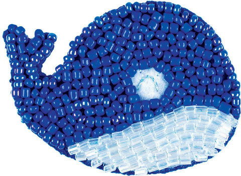 Kryželiu siuvinėta segė „Banginis“ 5,5×4 cm - kaSiulai.lt