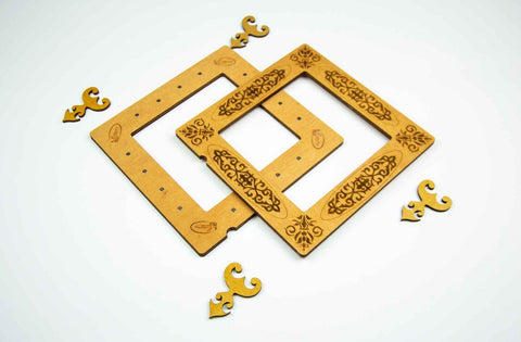 Kvadratinis magnetinis lankelis siuvinėjimui 15×15 cm, 6 mm - kaSiulai.lt