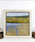 Kvadratinis siuvinėjimo komplektas „Auksinės pakrantės“, 36,8×36,8 cm - kaSiulai.lt