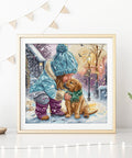 Letistitch „Geriausi draugai“ — kryželiu siuvinėjimo komplektas 28×27 cm - kaSiulai.lt