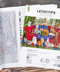 Letistitch Meow Manor — siuvinėjimo komplektas 44×32 cm, dovana kačių mylėtojams - kaSiulai.lt