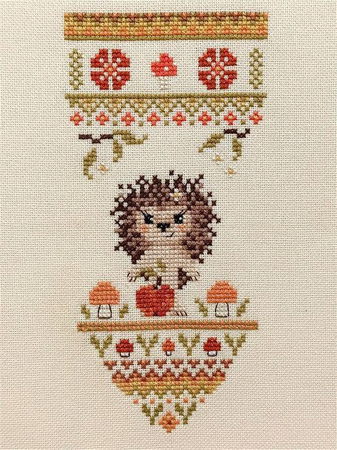 NeoCraft siuvinėjimo kryželiu rinkinys „Mažasis ežiukas“, 9 × 18 cm