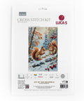 Luca - S komplektas siuvinėjimui kryželiu „Voverių džiaugsmas“, 21×32 cm - kaSiulai.lt