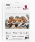 Luca - S komplektas skaičiuotam kryželiui „Pelėdos žiemos tyloje“ 40×24,5 cm - kaSiulai.lt