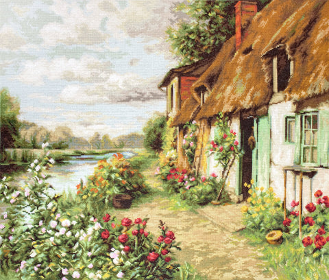 Luca - S peizažo siuvinėjimas kryželiu, 50 spalvų, 30×24 cm - kaSiulai.lt