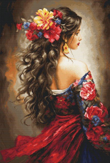 Luca - S petit point siuvinėjimo komplektas „Ispanė“ 19×28 cm - kaSiulai.lt