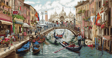 Luca - S siuvinėjimo komplektas „Venecija“ — romantiška panorama - kaSiulai.lt