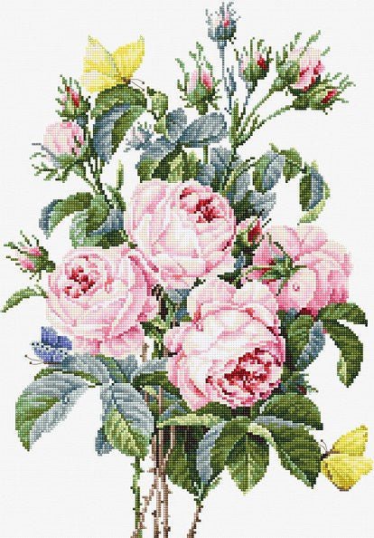 Luca-S siuvinėjimo rinkinys Bouquet of roses SBA2373 36x25cm - kaSiulai.lt