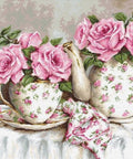Luca-S siuvinėjimo rinkinys Morning Tea and Roses SBA2320 48x35cm - kaSiulai.lt