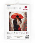 Luca‑S kryželiu siuvinėjimo komplektas „Po skėčiu“ 27×29 cm - kaSiulai.lt