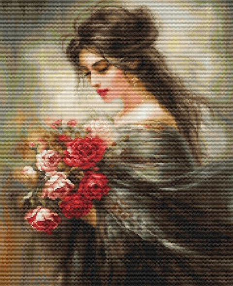 Luca‑S Serene Beauty siuvinėjimo komplektas kryželiu 25×36 cm - kaSiulai.lt